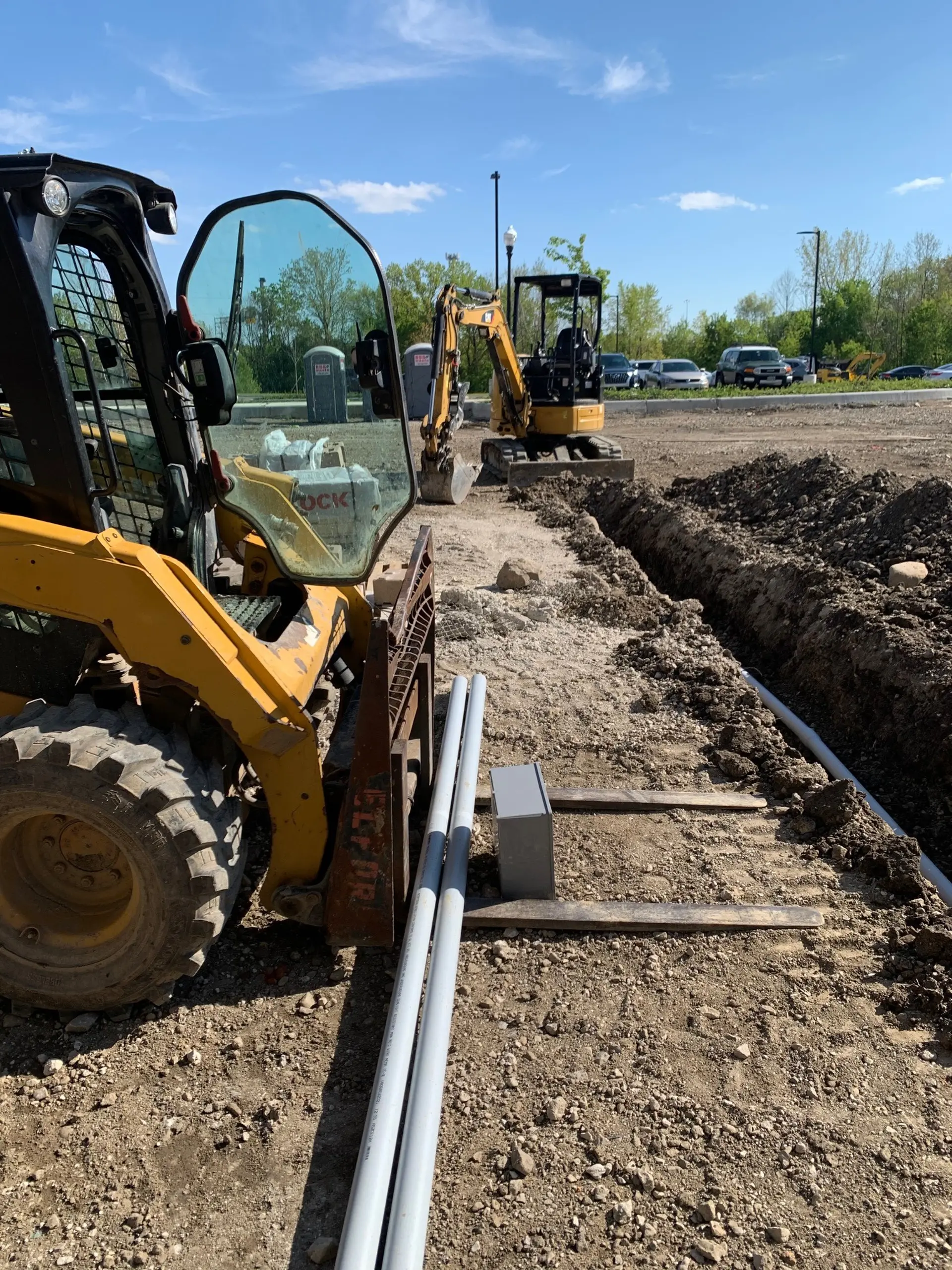 Underground electrical and utility trenching by Ohio Construction Solutions